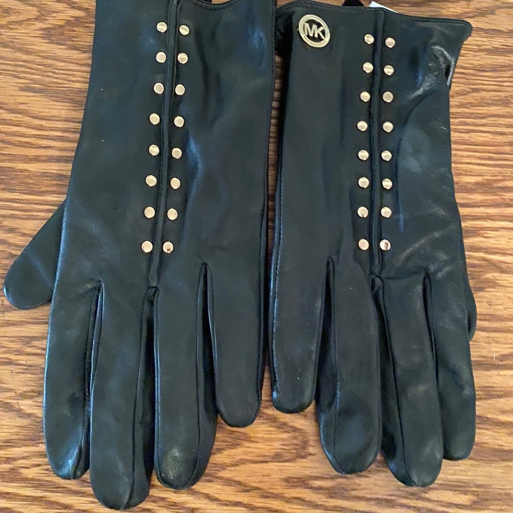 Michael Kors Leather Gloves